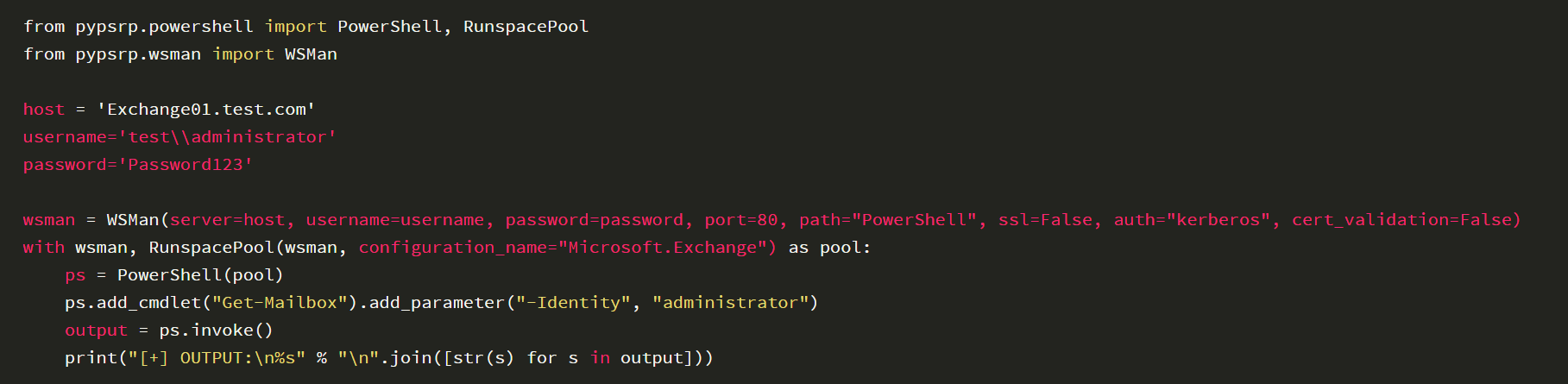 【技术原创】渗透技巧——Exchange Powershell的Python实现